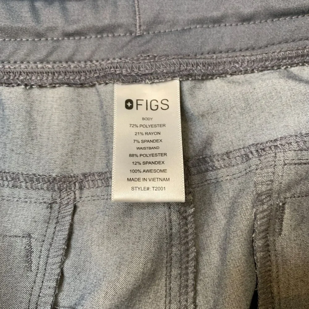 Figs Scrub Pants Mens L Graphite Grey Technical Collection Cargo Pocket Straight